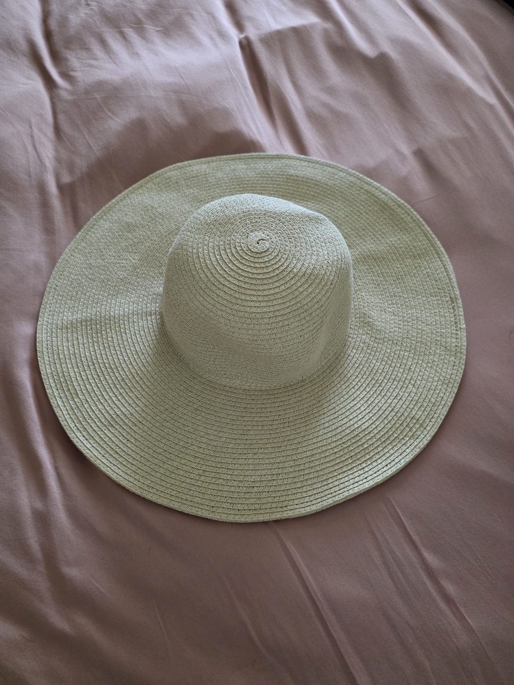 J. Crew Wide-Brim Straw Sun Hat in Cream